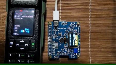 mmdvm双工热点板,带typec供电,也可以电池供电,双工